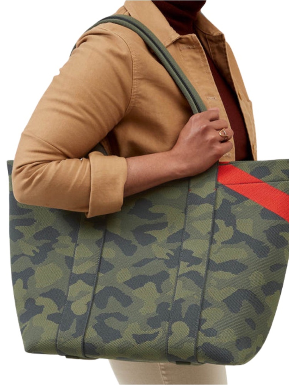 Rothy's THE ESSENTIAL Tote in Green Sage Camo